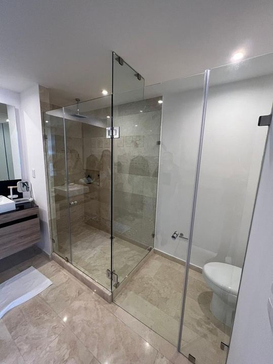 Cancel de baño de vidrio templado