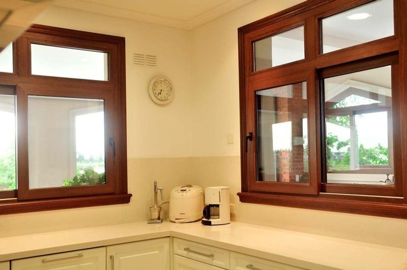 Ventanas de PVC acabado madera